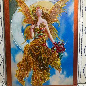 Angel In The Moon Diamond Art #718 On Canvas